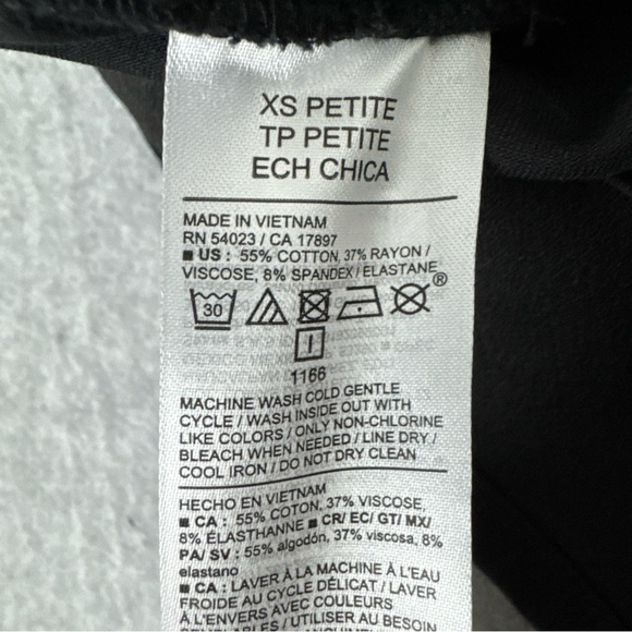 Old Navy Pixie Wide Leg Dress Pants Women XS Petite Black Pull On Stretch New - Picture 10 of 15